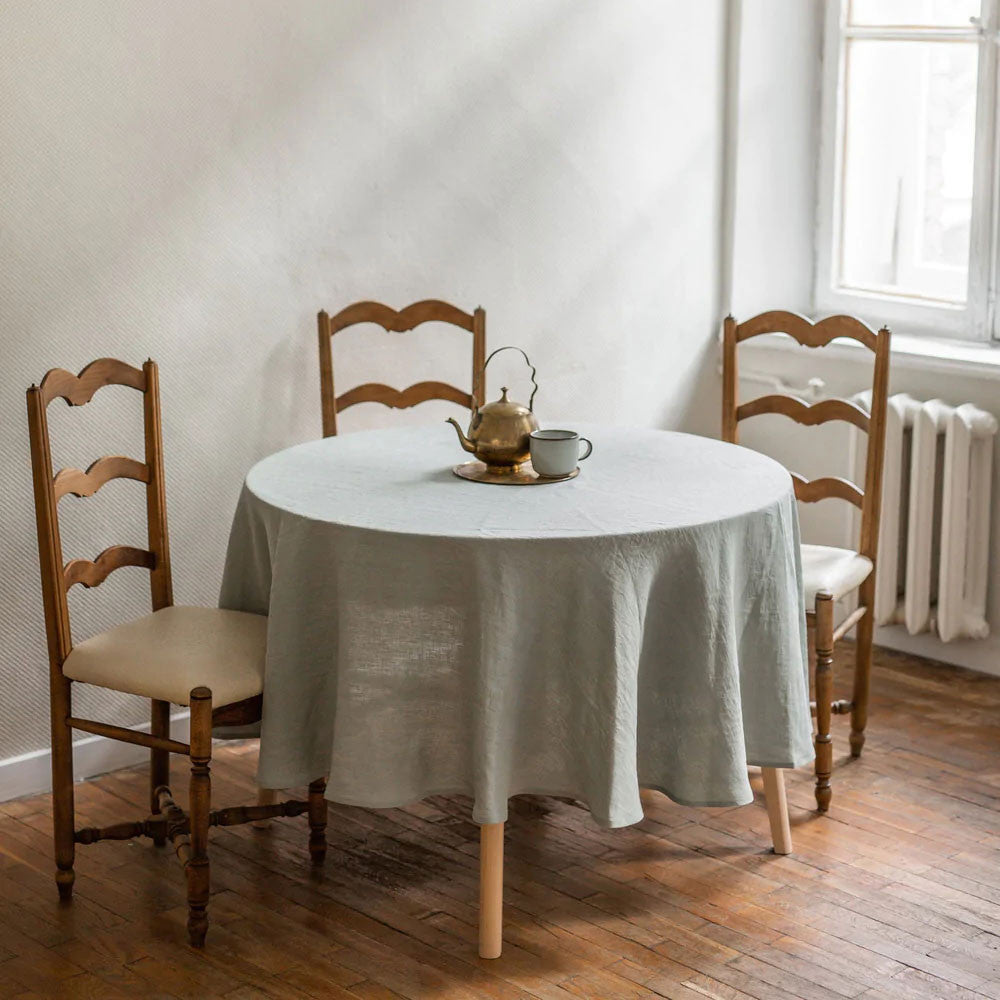 Voir l'image en plein écran Nappe ronde en lin
