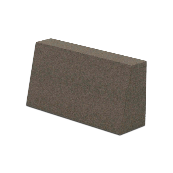 Schuin rugkussen op maat in wol - Bruin - S7003-