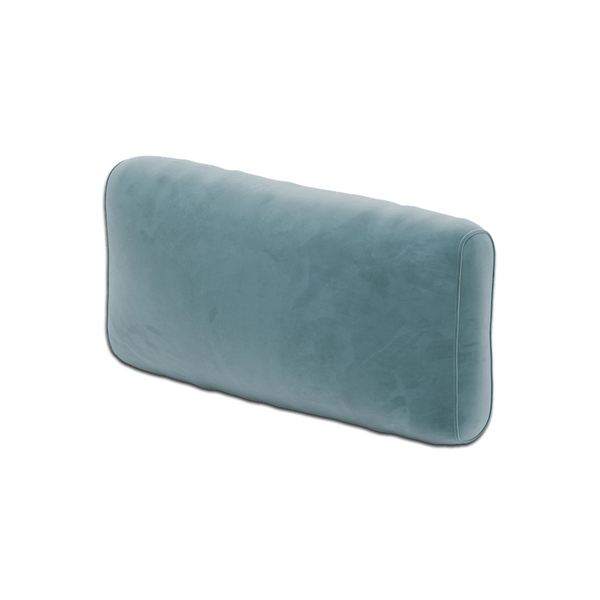 Zacht rugkussen op maat in velours - Cloud. - S6017