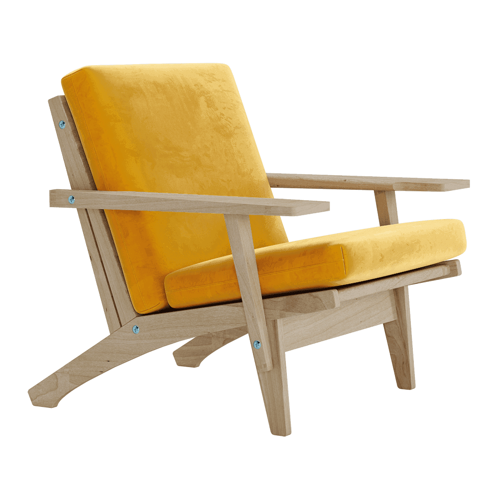 Bild im Vollbild ansehen Kissenset für Wegner GE 370 in Velours
