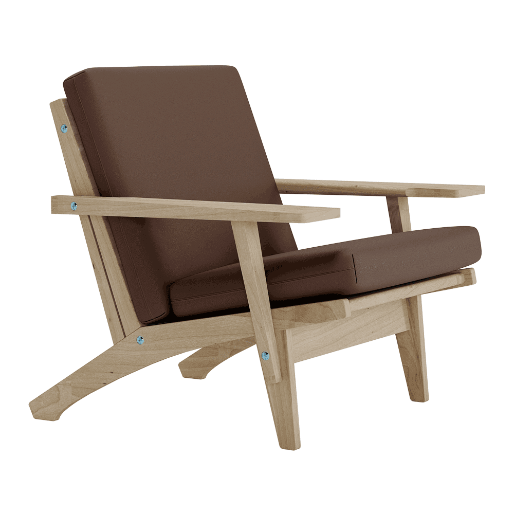 Voir l'image en plein écran Jeu de coussins pour Wegner GE 370 en cuir