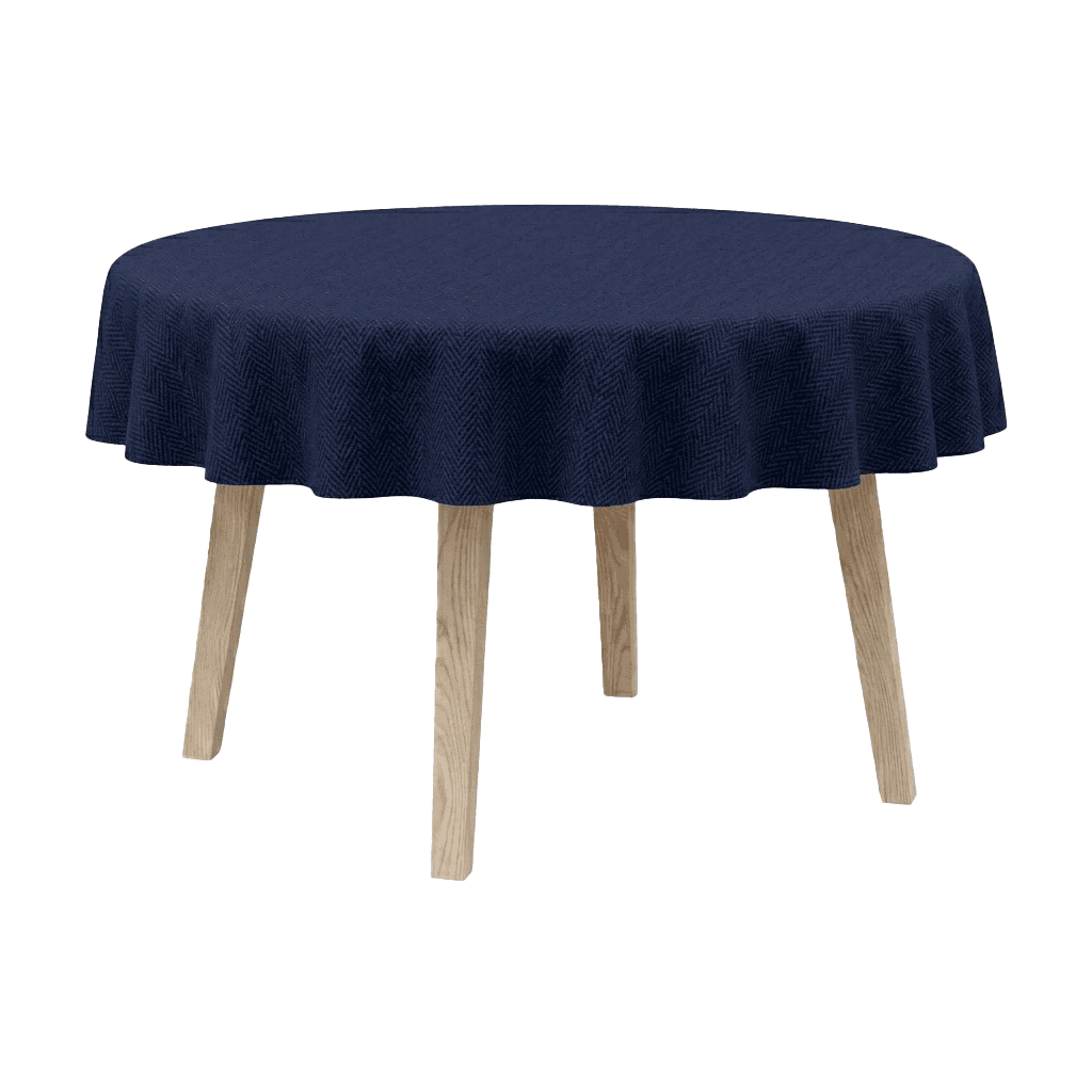 Voir l'image en plein écran Nappe ronde en mélange de coton