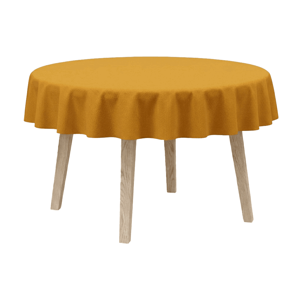 Bild im Vollbild ansehen Runde Tischdecke aus Baumwollmischgewebe