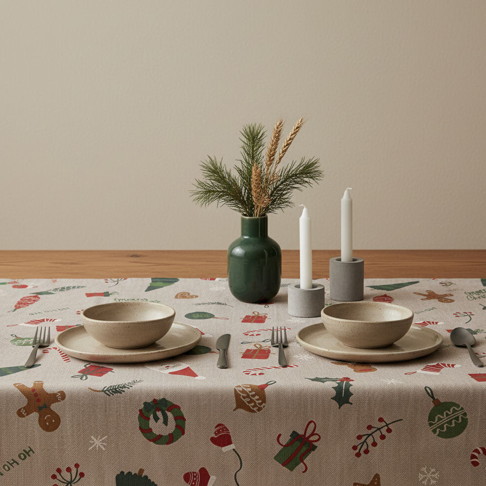 Voir l'image en plein écran Nappe de Noël à motif