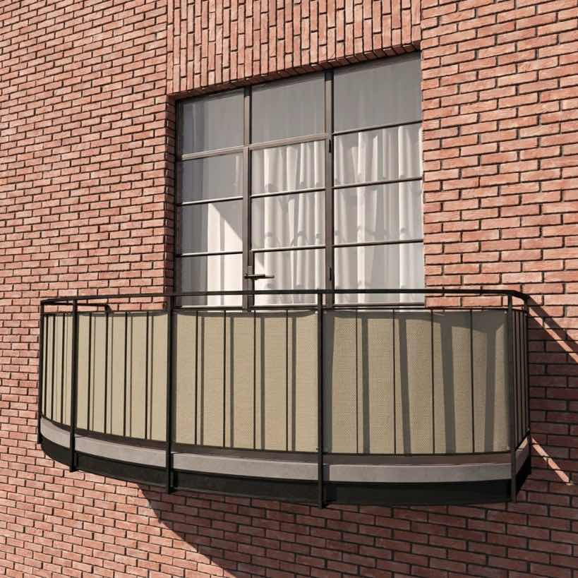 Voir l'image en plein écran Brise-vue de balcon en oléfine Sunproof