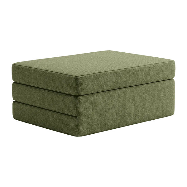 Vouwmatras op maat in wol - Groen - S7006