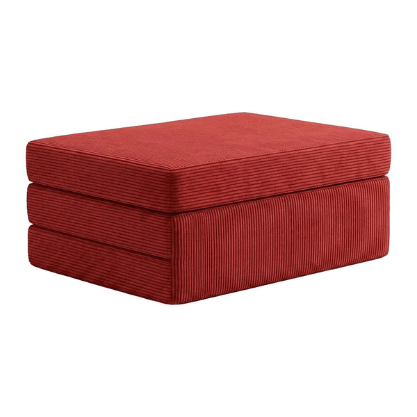Vouwmatras op maat in Velvet - Carmine - S2502