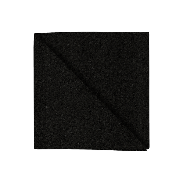 Katoenen servet, gesanforiseerd - Black - D1002,