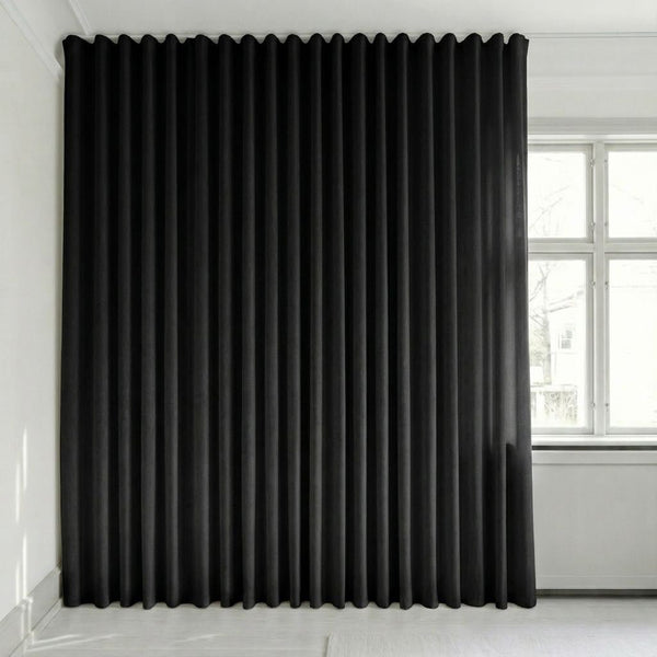 Veloursvorhang nach Maß – Bris - Soft Black - C2623