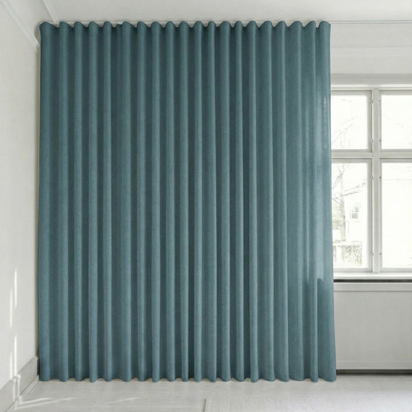 Halbtransparenter Vorhang nach Maß – Rina - Slate Blue - C1922