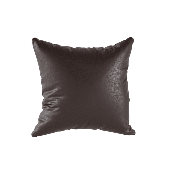 Sierkussen op maat in kunstleer - Chocolate - S3106'