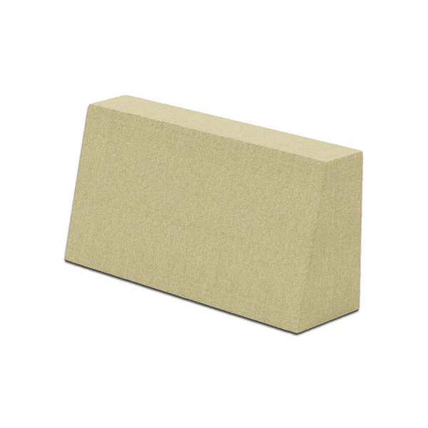 Schräges Rückenkissen nach Maß aus Wolle - Beige - S7000-