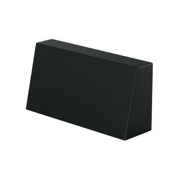 Schräges Rückenkissen aus Leder nach Maß - Black - S3003