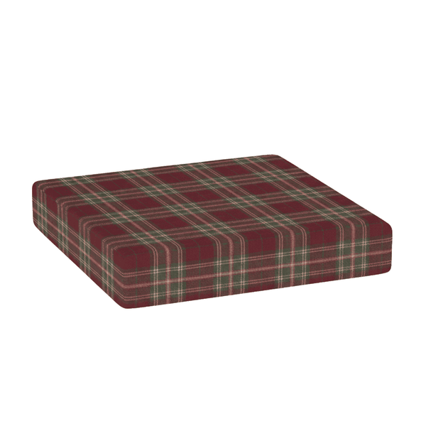 Gemustertes Wollkissen nach Maß - Cranberry - S7206