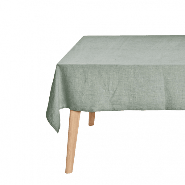 Tischdecke aus Bio-Leinen in Stone