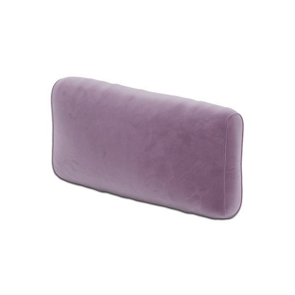 Zacht rugkussen op maat in velours - Grape. - S6007