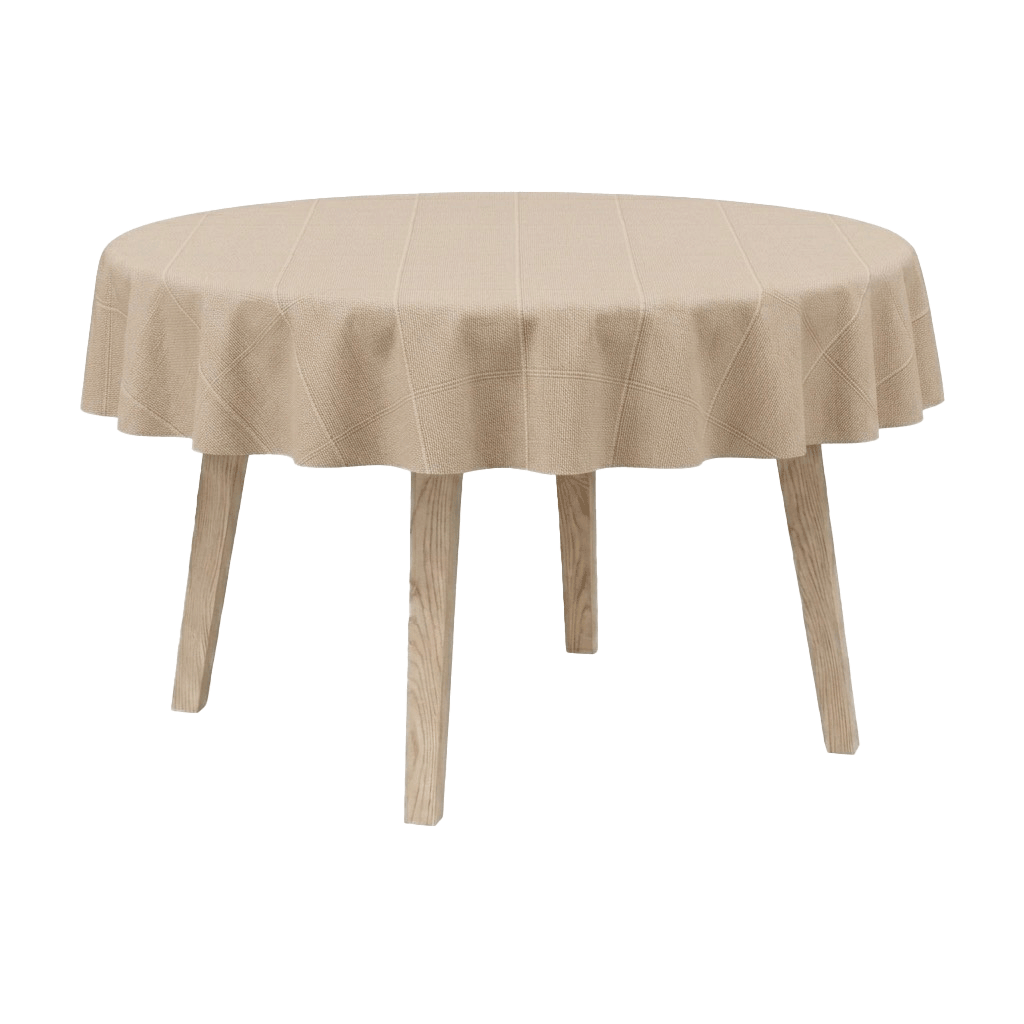 Runde Tischdecke aus Baumwolle