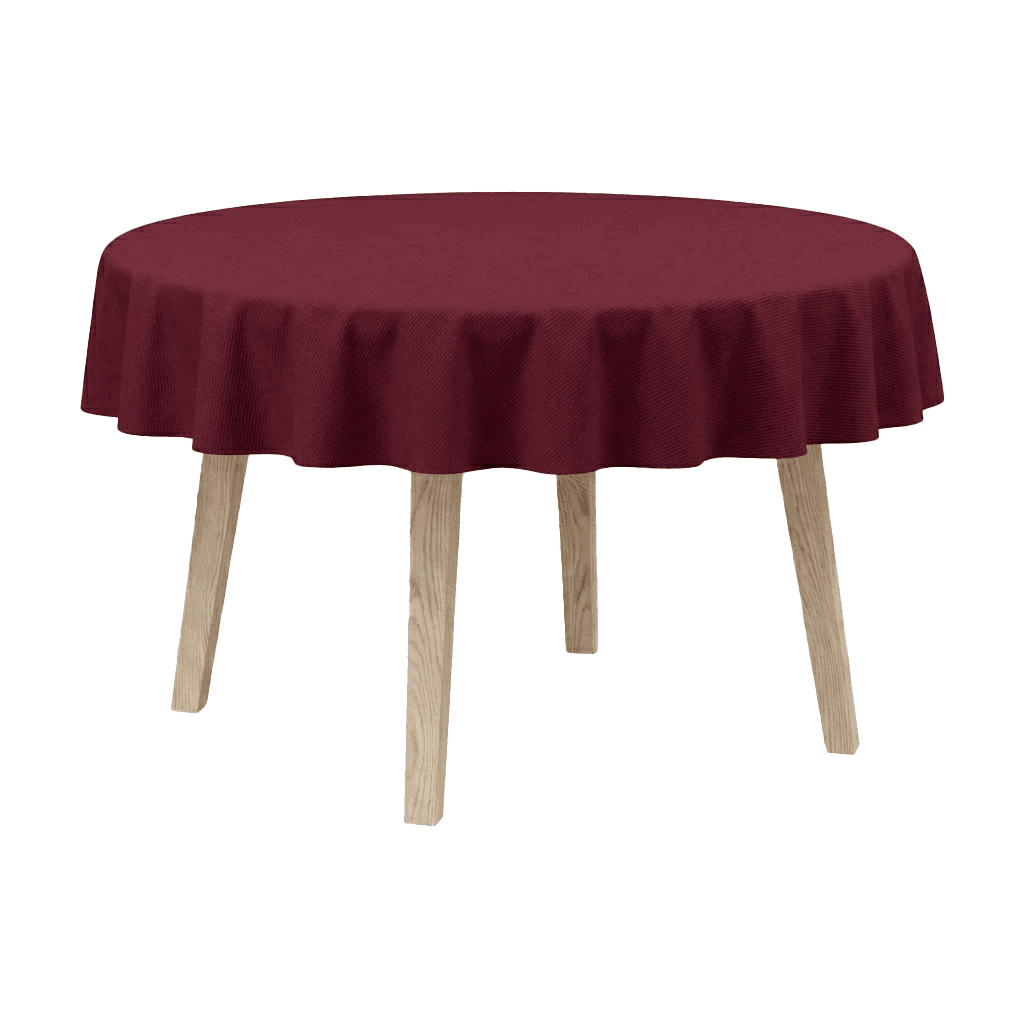 Runde Tischdecke aus Baumwollmischgewebe