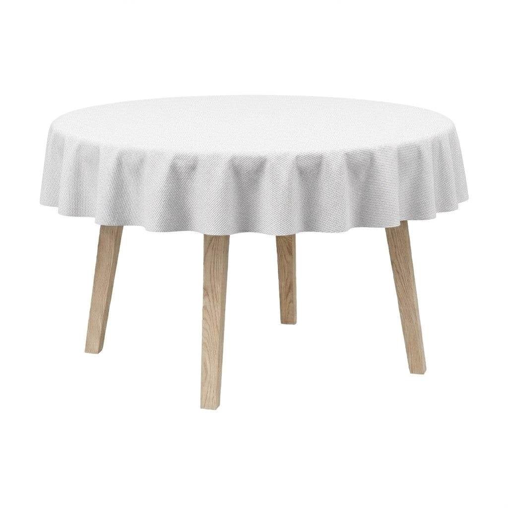 Runde Tischdecke aus Damast