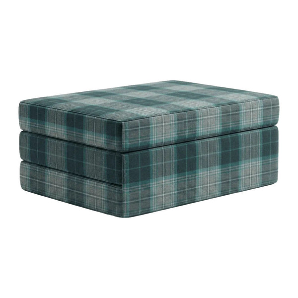 Klappmatratze nach Maß aus gemusterter Wolle - Midnight Navy - S7209
