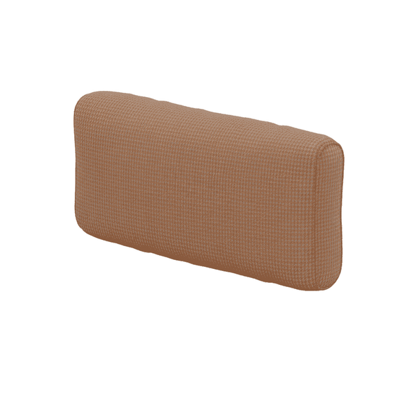 Coussin de dossier souple sur mesure en laine à motifs - Apricot Orange - S7104
